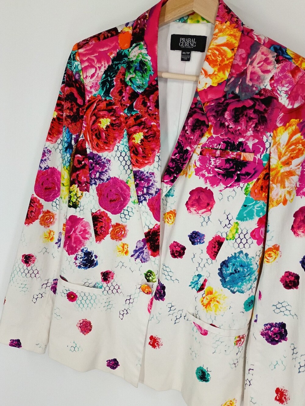 Prabal Gurung for Target Floral Suit Jacket Blazer - Picture 2 of 8
